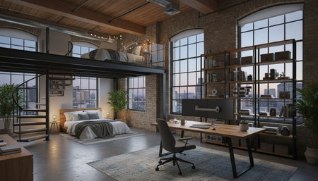 Creative Workspace Interior Room Background