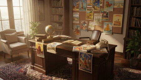 Creative Workspace Interior Room Background