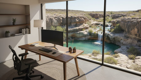 Creative Workspace Interior Room Background