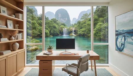 Creative Workspace Interior Room Background