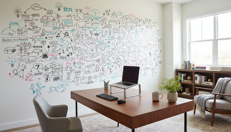 Creative Workspace Interior Room Background