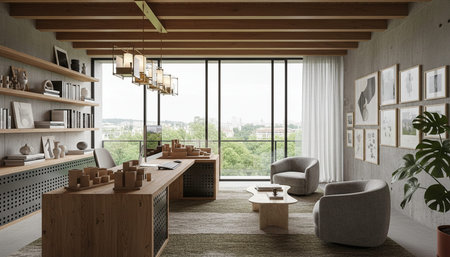 Creative Workspace Interior Room Background