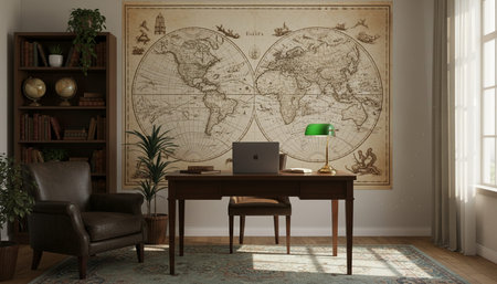 Creative Workspace Interior Room Background