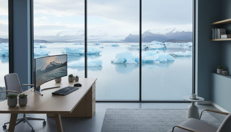 Creative Workspace Interior Room Background