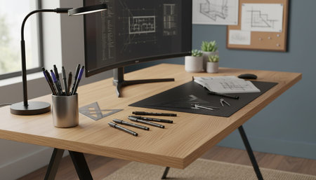 Creative Workspace Interior Room Background