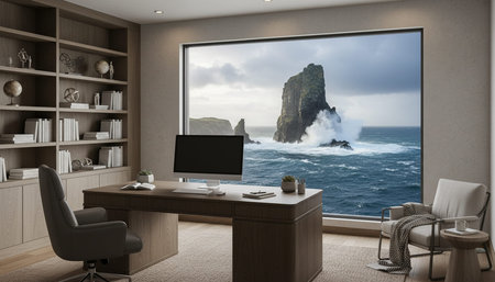 Creative Workspace Interior Room Background