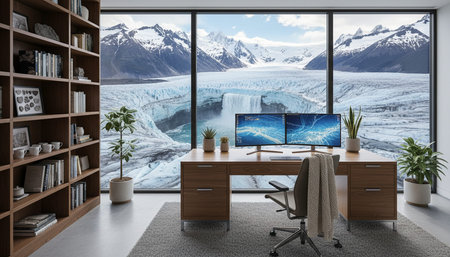 Creative Workspace Interior Room Background