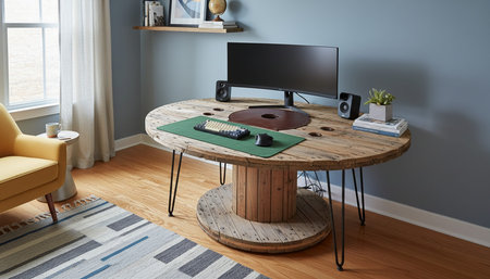Creative Workspace Interior Room Background