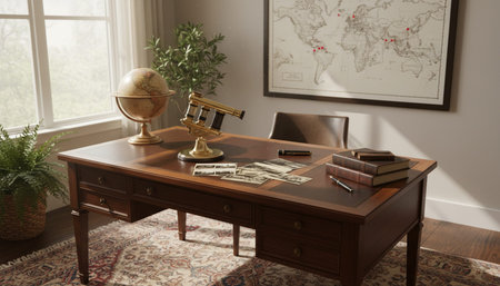 Creative Workspace Interior Room Background