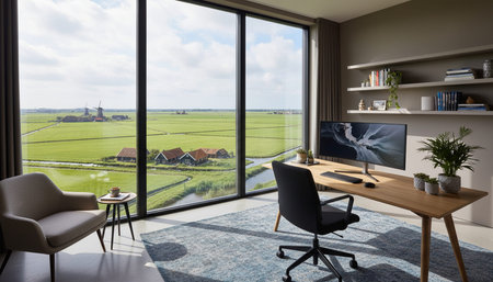 Creative Workspace Interior Room Background
