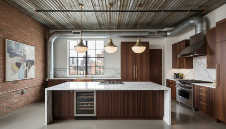 Modern Kitchen Interior Space Background