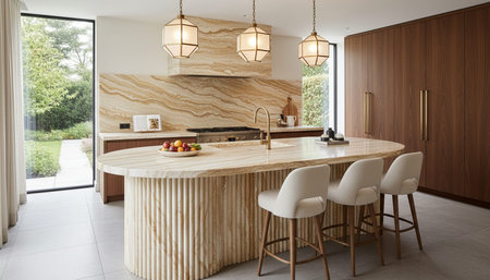 Modern Kitchen Interior Space Background