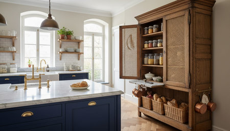 Modern Kitchen Interior Space Background