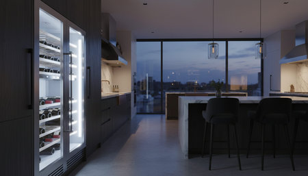 Modern Kitchen Interior Space Background