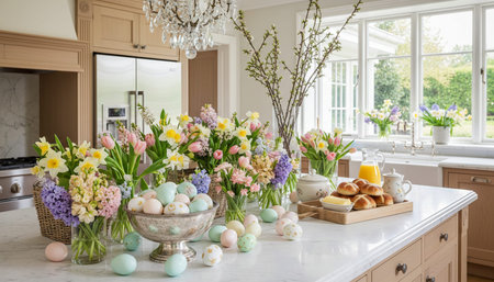Modern Kitchen Interior Space Background