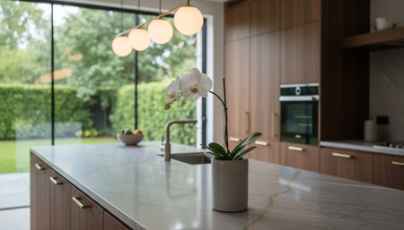 Modern Kitchen Interior Space Background