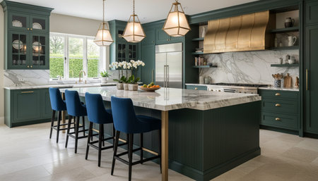 Modern Kitchen Interior Space Background