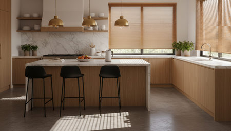 Modern Kitchen Interior Space Background