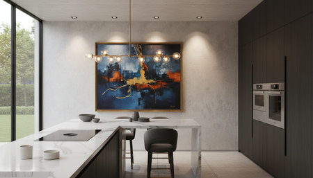Modern Kitchen Interior Space Background