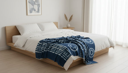 Beautiful Bedroom Room Scene Background for Creative Design