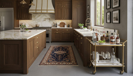 Contemporary Kitchen Interior Space Background