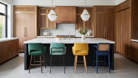 Contemporary Kitchen Interior Space Background