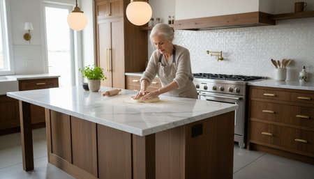 Contemporary Kitchen Interior Space Background