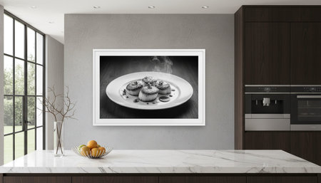 Contemporary Kitchen Interior Space Background