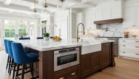 Contemporary Kitchen Interior Space Background