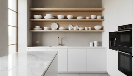 Contemporary Kitchen Interior Space Background