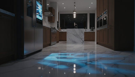 Contemporary Kitchen Interior Space Background
