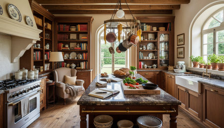 Contemporary Kitchen Interior Space Background