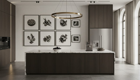 Contemporary Kitchen Interior Space Background