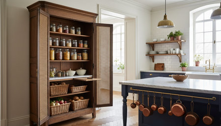 Contemporary Kitchen Interior Space Background