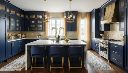 Contemporary Kitchen Interior Space Background
