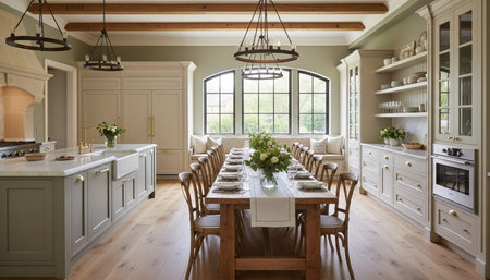 Contemporary Kitchen Interior Space Background