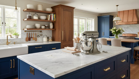 Contemporary Kitchen Interior Space Background
