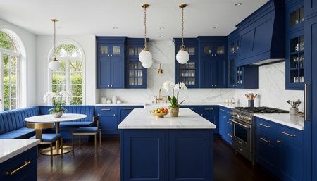 Contemporary Kitchen Interior Space Background