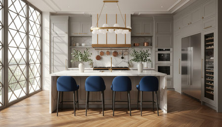 Contemporary Kitchen Interior Space Background
