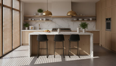 Contemporary Kitchen Interior Space Background