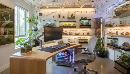 Creative Workspace Interior Room Background