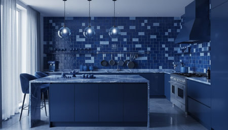 Contemporary Kitchen Interior Space Background