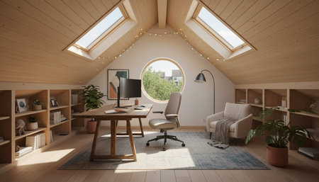 Creative Workspace Interior Room Background