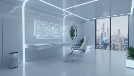 Creative Workspace Interior Room Background