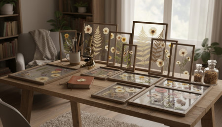 Modern Creative Workspace Interior Scene Background