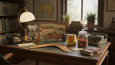 Modern Creative Workspace Interior Scene Background