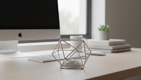 Modern Creative Workspace Interior Scene Background