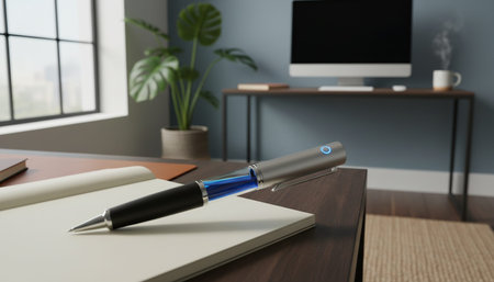 Modern Creative Workspace Interior Scene Background