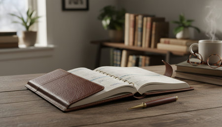 Modern Creative Workspace Interior Scene Background