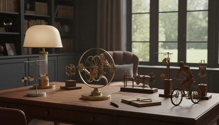 Modern Creative Workspace Interior Scene Background